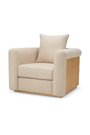 Fauteuil Lounge en Tissu Ecru | Eichholtz Amadeo | OROA.fr