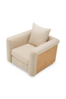 Fauteuil Lounge en Tissu Ecru | Eichholtz Amadeo | OROA.fr
