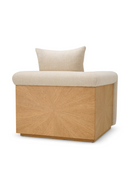 Fauteuil Lounge en Tissu Ecru | Eichholtz Amadeo | OROA.fr