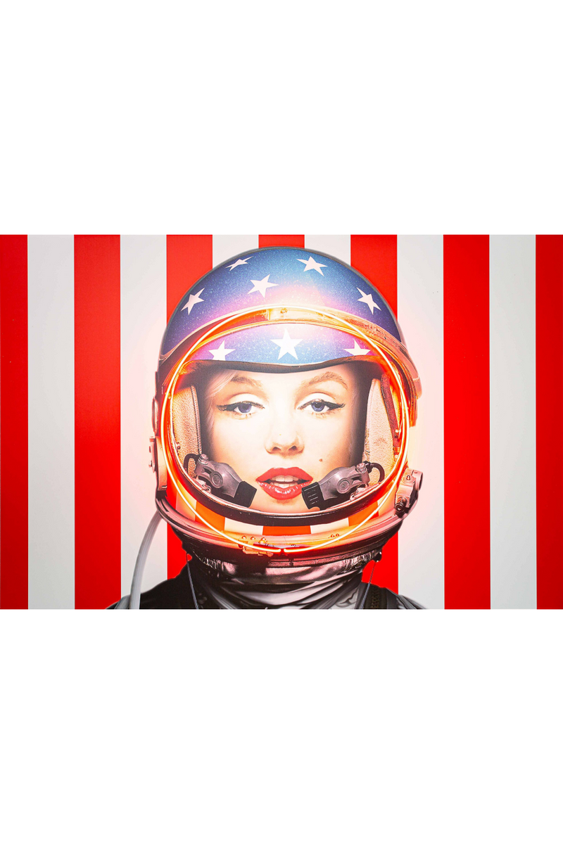 Néon LED rétro 182 x 122 cm | Andrew Martin Marilyn Astronaut | Meubleluxe.fr