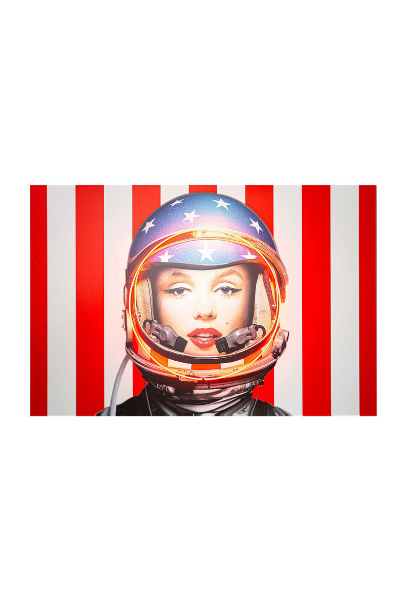 Néon LED rétro 150 x 100 cm | Andrew Martin Marilyn Astronaut | Meubleluxe.fr