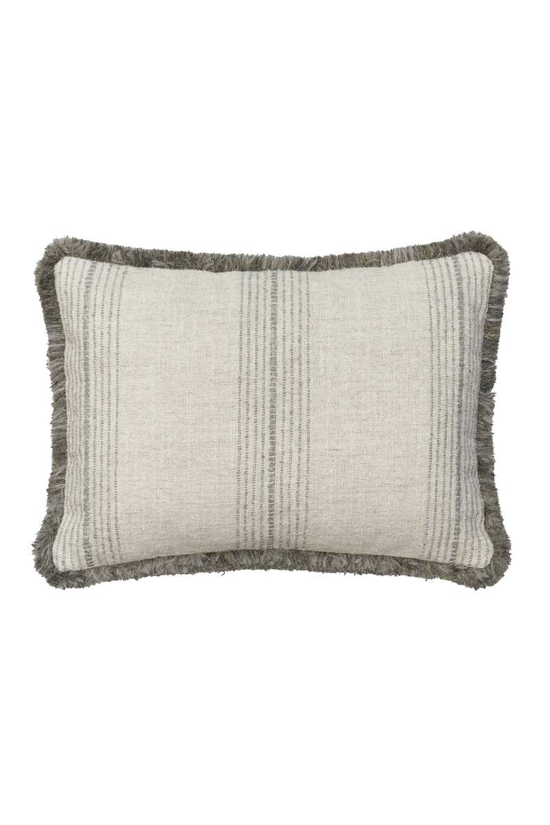 Coussin Rectangulaire en Lin à Rayures | Andrew Martin Atranin | OROA.fr