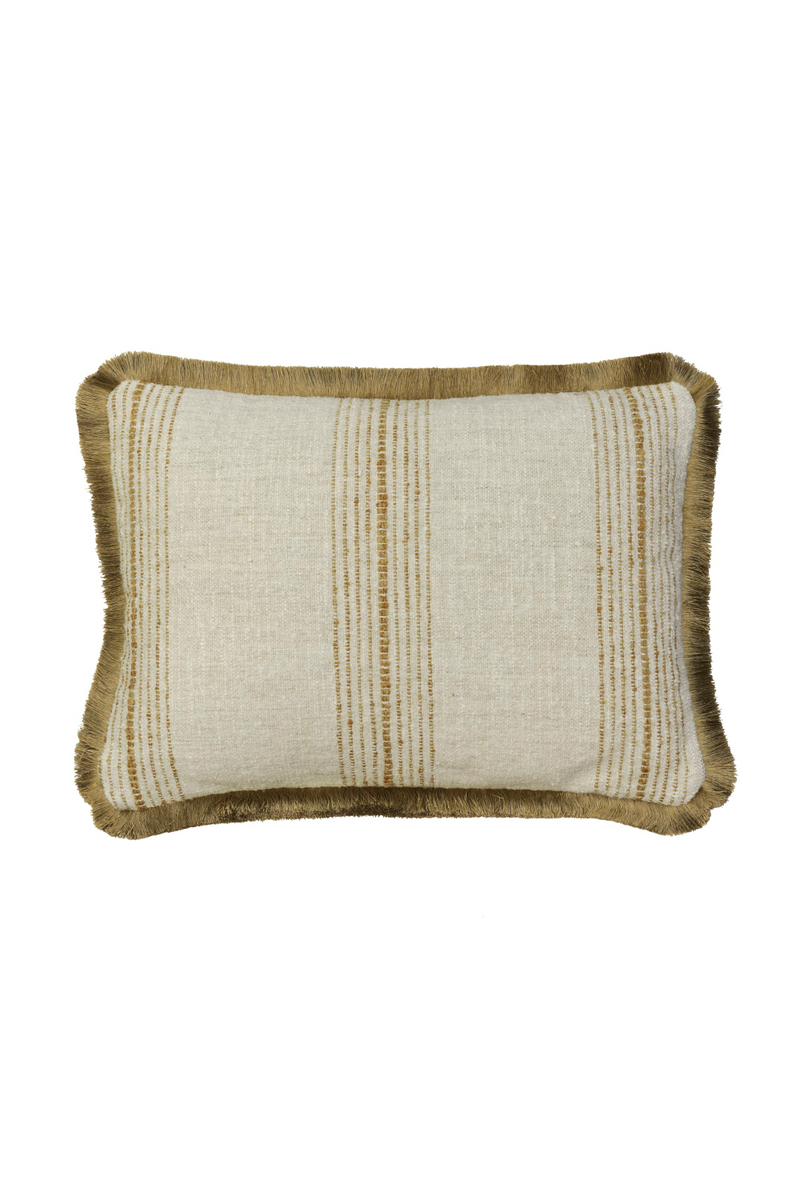 Coussin Rectangulaire en Lin à Rayures | Andrew Martin Atranin | OROA.fr