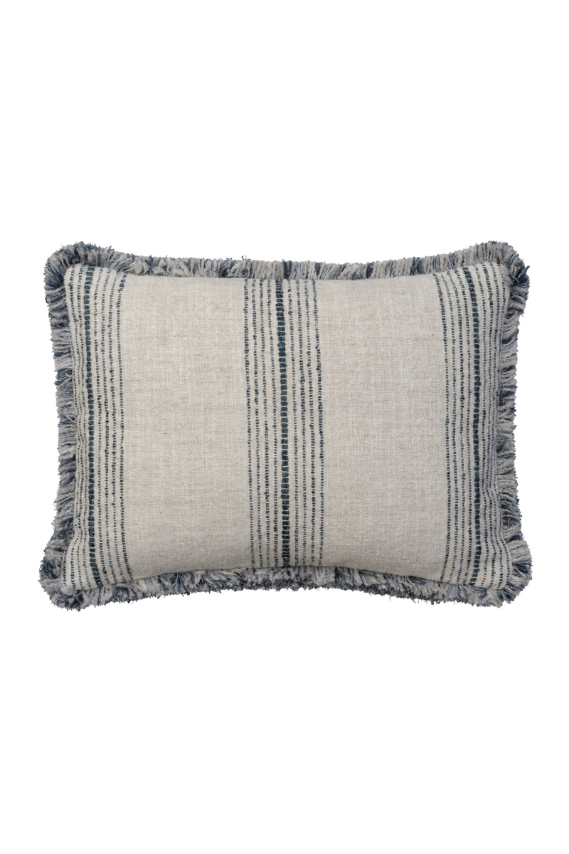 Coussin Rectangulaire en Lin à Rayures | Andrew Martin Atranin | OROA.fr