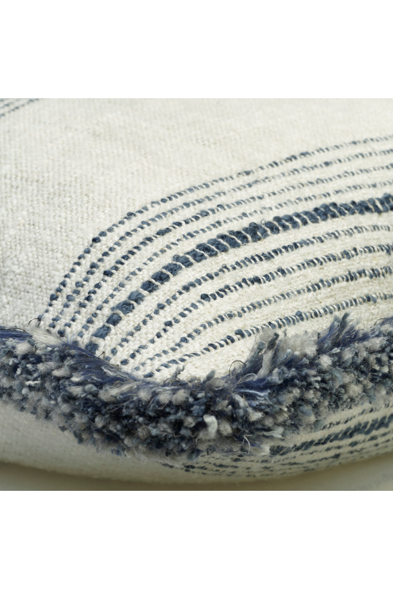 Coussin Rectangulaire en Lin à Rayures | Andrew Martin Atranin | OROA.fr