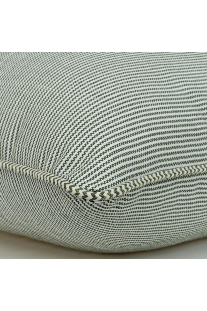 Coussin d'extérieur passepoilé vert | Andrew Martin Espadrille | OROA.fr