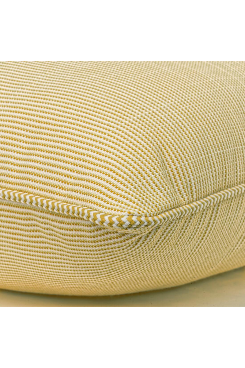 Coussin d'extérieur passepoilé jaune | Andrew Martin Espadrille | OROA.fr