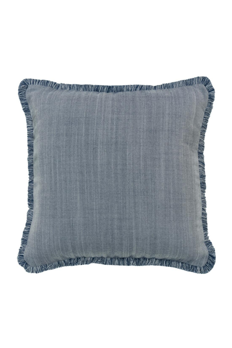 Coussin d'extérieur à chevrons bleu foncé | Andrew Martin Riviera | OROA.fr