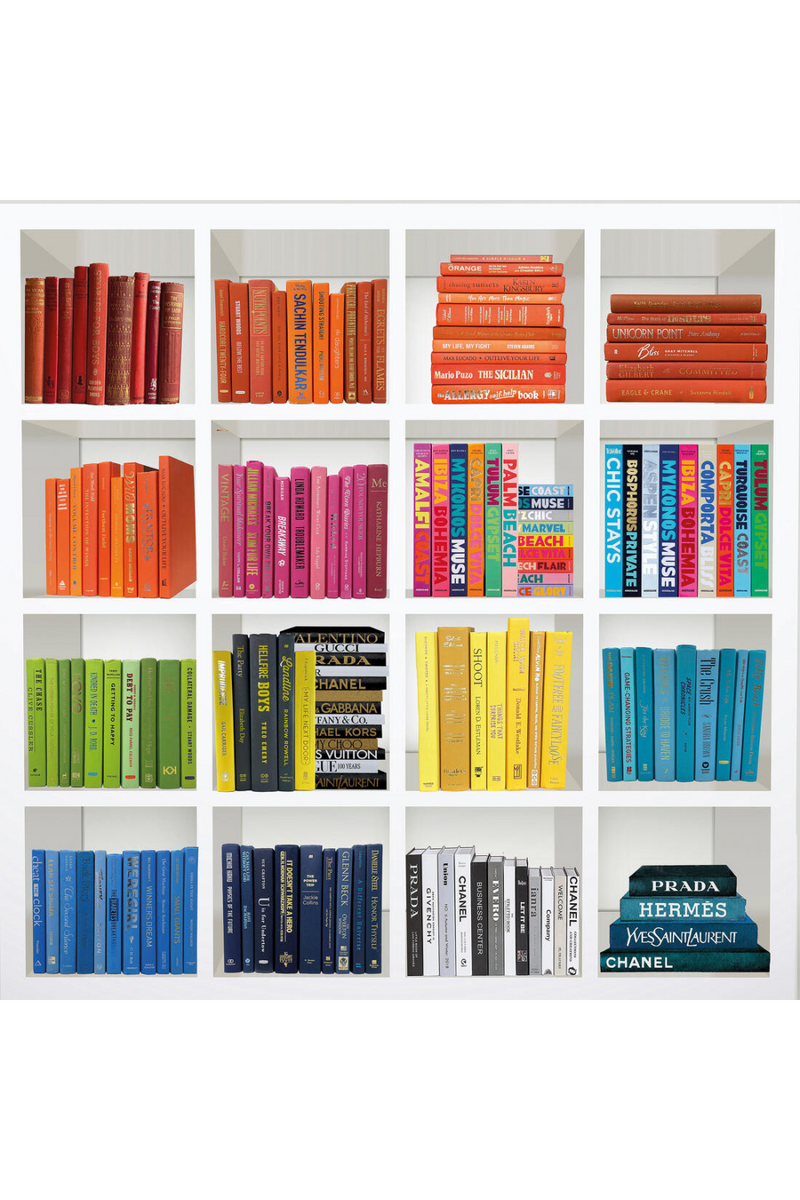 Œuvre D’ Art en Plexiglas Livres Multicolores | Andrew Martin Rhythm of Color | OROA.fr