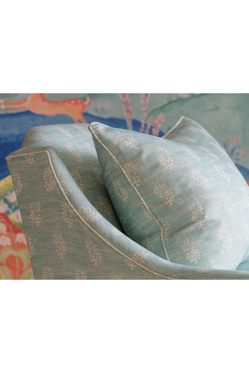 Coussin en Lin à Motif Floral | Andrew Martin Thyme | OROA.fr