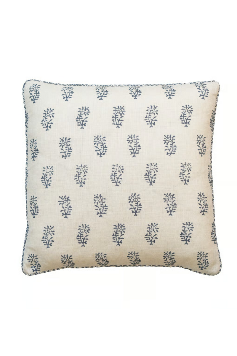 Coussin en Lin à Motif Floral | Andrew Martin Thyme | OROA.fr