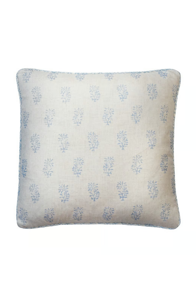 Coussin en Lin à Motif Floral | Andrew Martin Thyme | OROA.fr