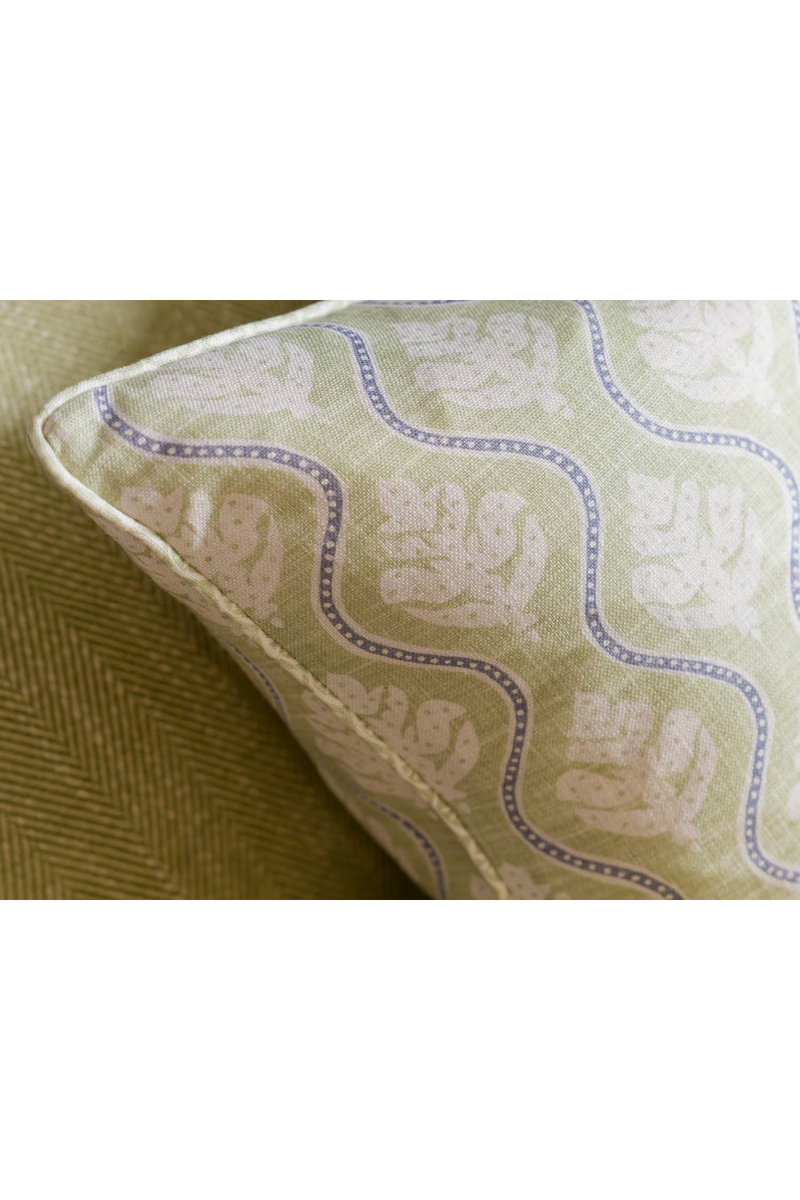 Coussin à Motif de Feuilles | Andrew Martin Fig | OROA.fr