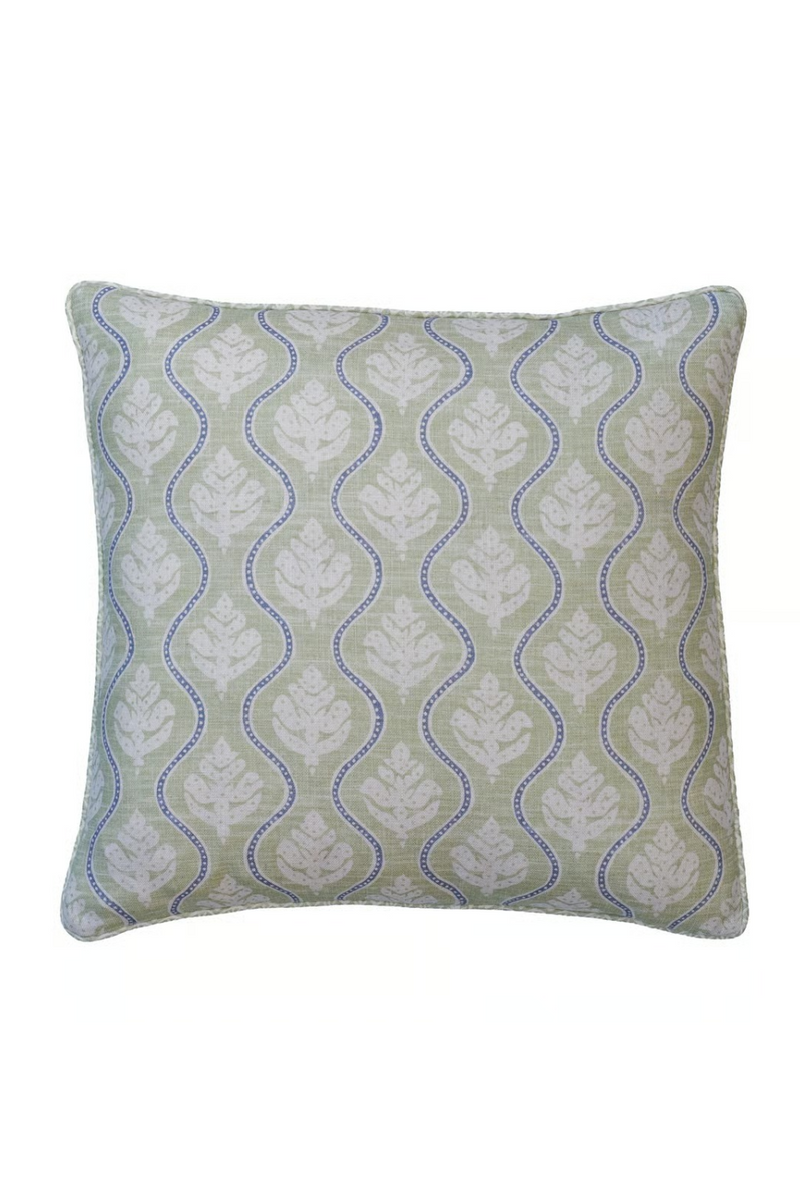 Coussin à Motif de Feuilles | Andrew Martin Fig | OROA.fr