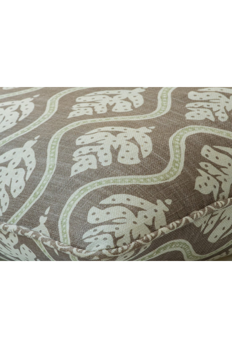 Coussin à Motif de Feuilles | Andrew Martin Fig | OROA.fr