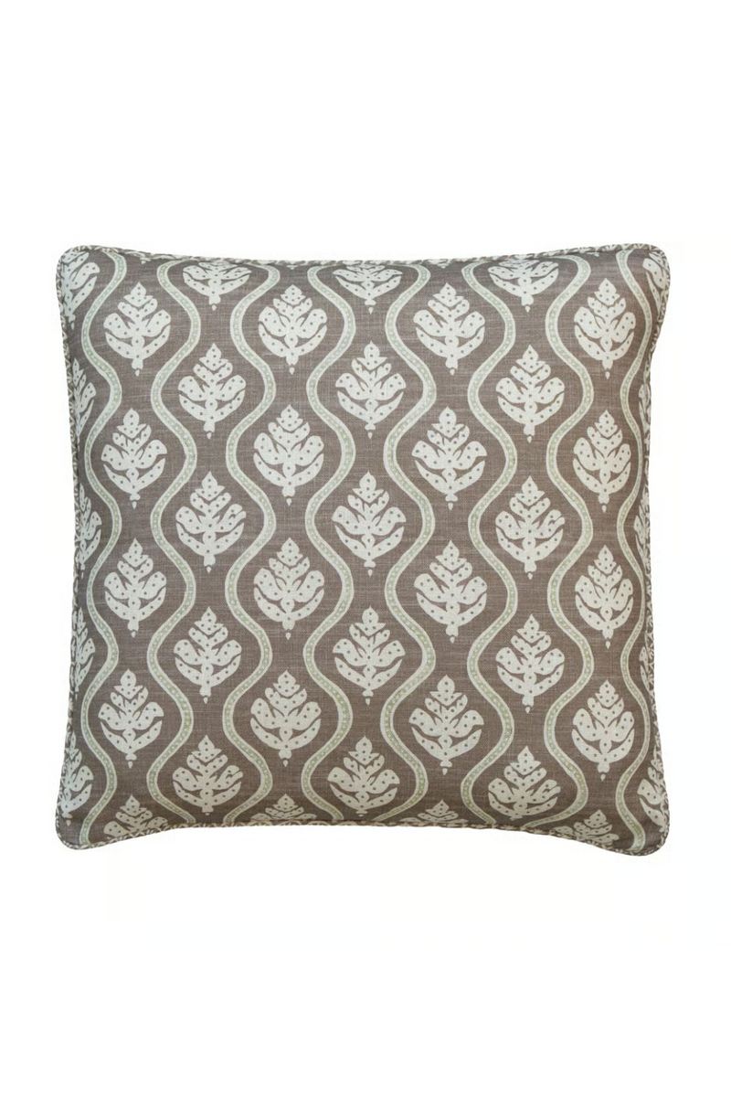 Coussin à Motif de Feuilles | Andrew Martin Fig | OROA.fr