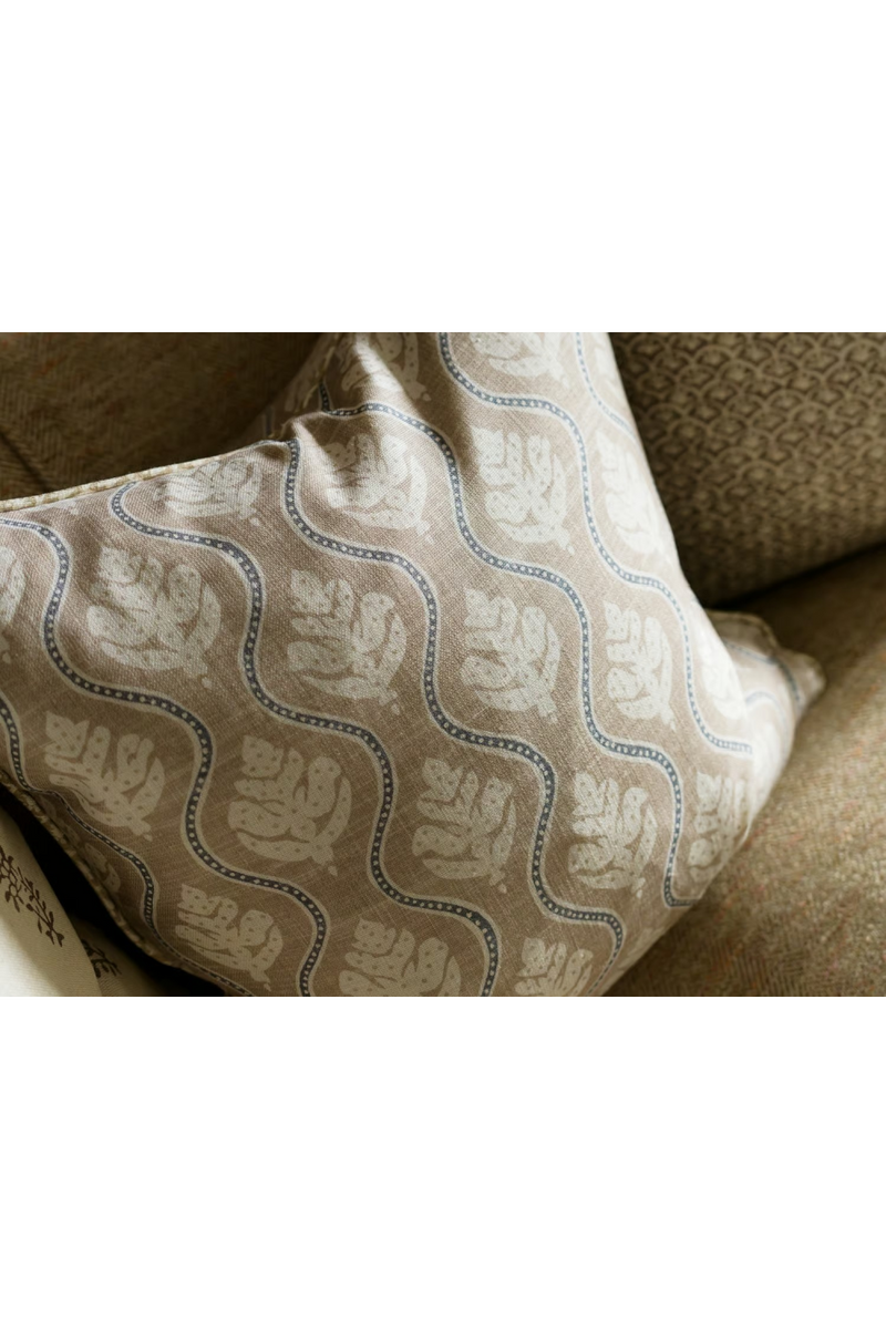 Coussin à Motif de Feuilles | Andrew Martin Fig | OROA.fr