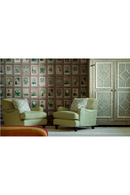 Coussin à Motif de Feuilles | Andrew Martin Fig | OROA.fr