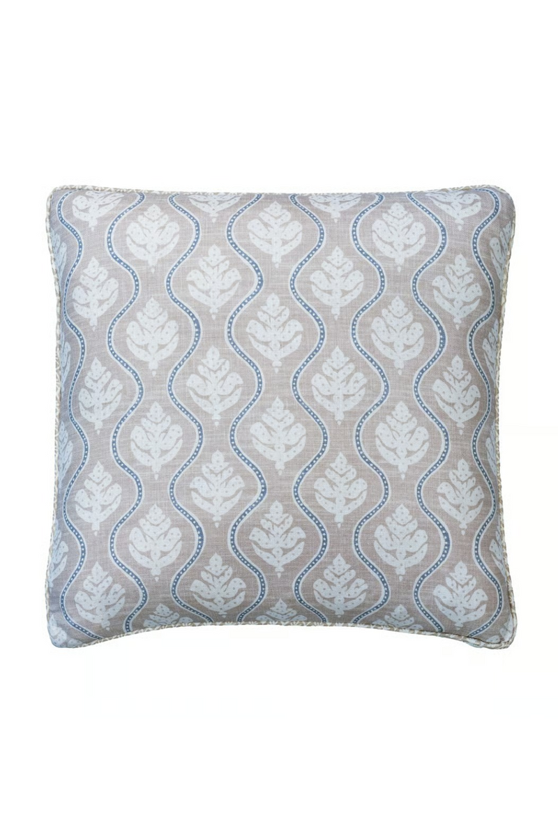 Coussin à Motif de Feuilles | Andrew Martin Fig | OROA.fr