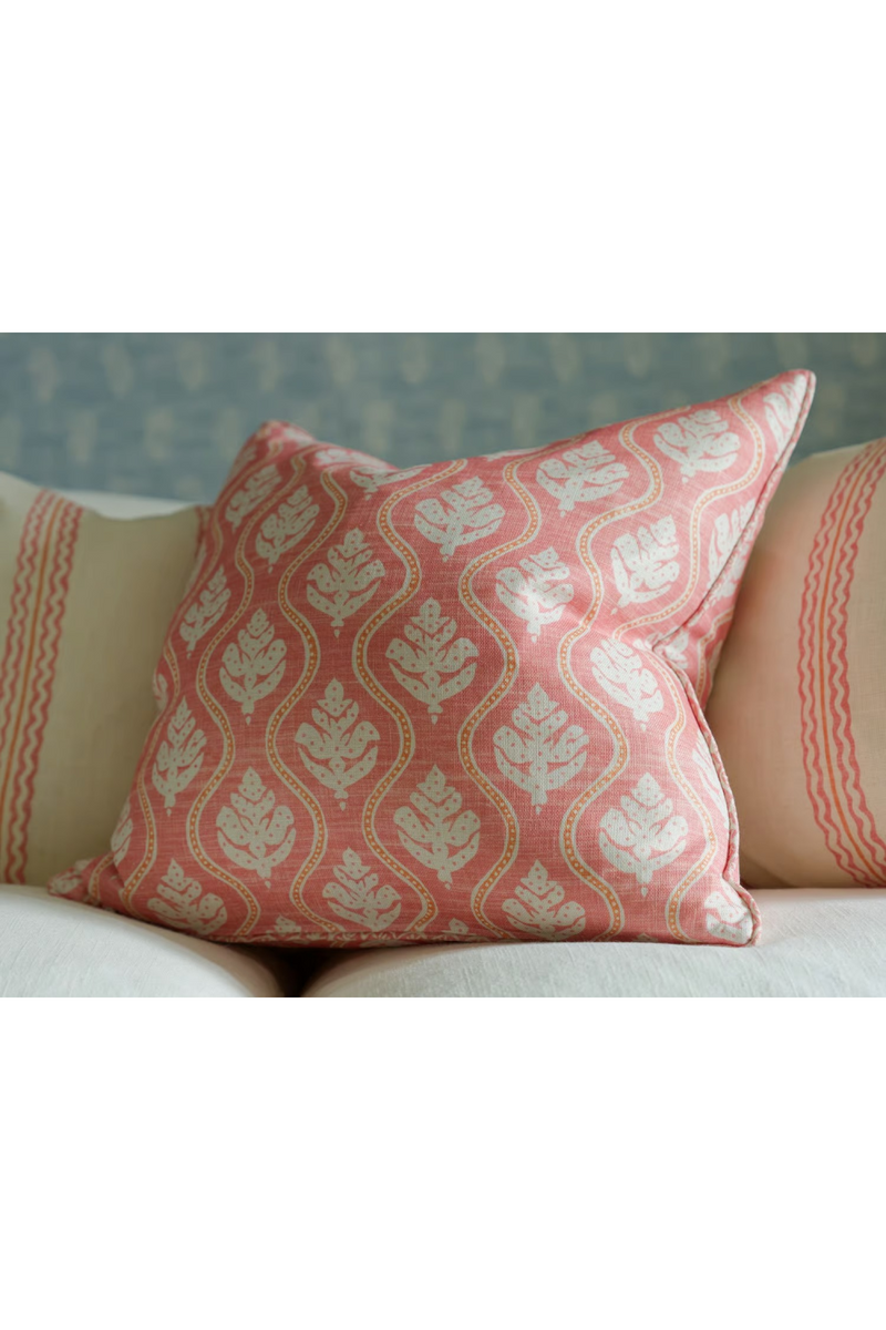 Coussin à Motif de Feuilles | Andrew Martin Fig | OROA.fr