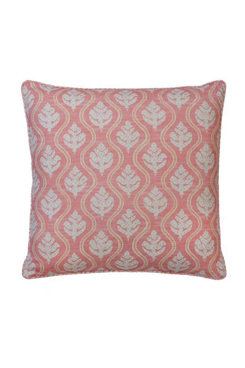 Coussin à Motif de Feuilles | Andrew Martin Fig | OROA.fr