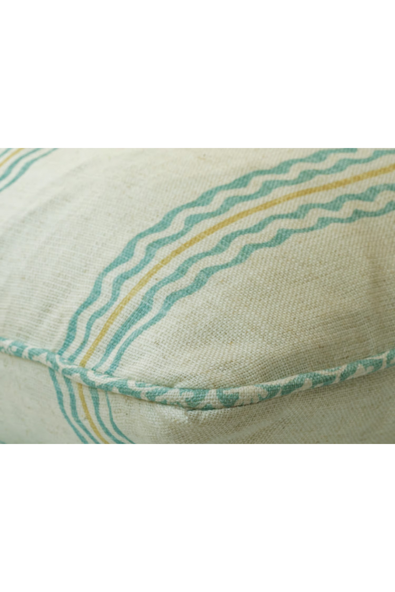 Coussin en Lin à Rayures Ondulées | Andrew Martin Rhubarb | OROA.fr