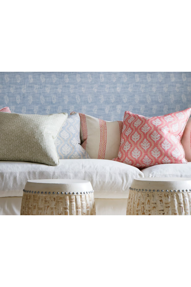 Coussin en Lin à Rayures Ondulées | Andrew Martin Rhubarb | OROA.fr