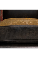 Fauteuil En Cuir Marron En Kilim Coloré | Andrew Martin Marlborough | OROA.fr