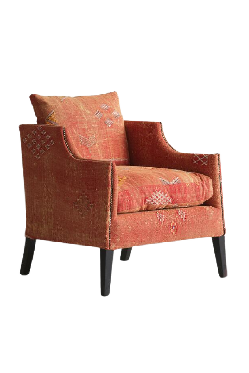 Fauteuil marocain orange | Andrew Martin Regal | Meubleluxe.fr