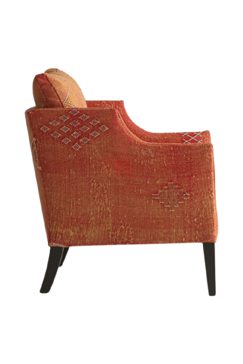 Fauteuil marocain orange | Andrew Martin Regal | Meubleluxe.fr