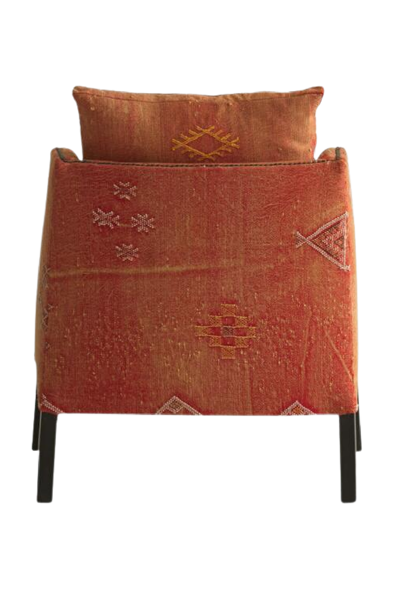 Fauteuil marocain orange | Andrew Martin Regal | Meubleluxe.fr