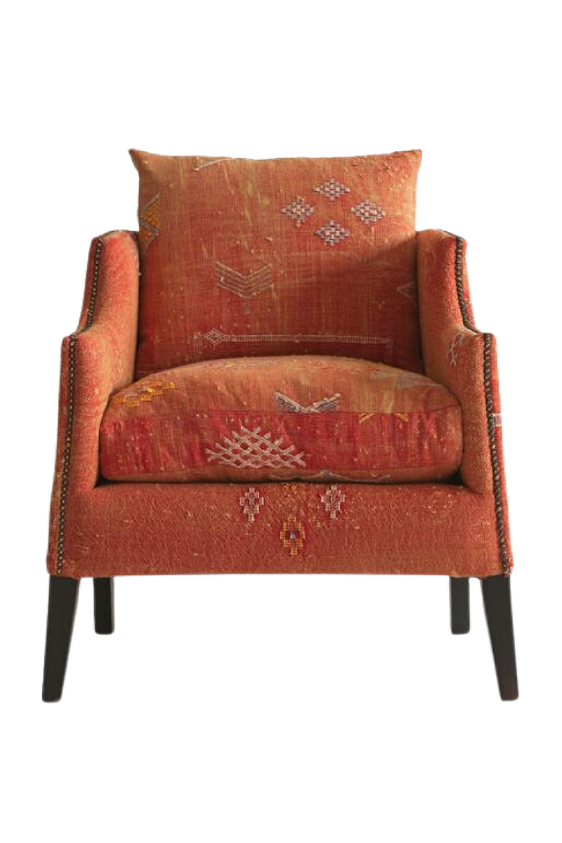 Fauteuil marocain orange | Andrew Martin Regal | Meubleluxe.fr