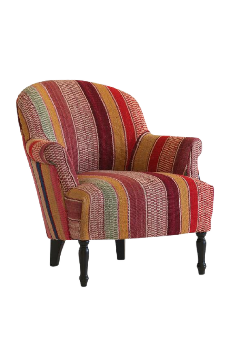 Fauteuil Incurvé En Tissu Andin Traditionnel | Andrew Martin Victoria | OROA.fr