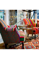 Fauteuil Incurvé En Tissu Andin Traditionnel | Andrew Martin Victoria | OROA.fr