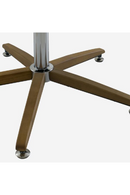 Chaise pivotante de bureau en lin blanc | Andrew Martin Koda | Meubleluxe.fr