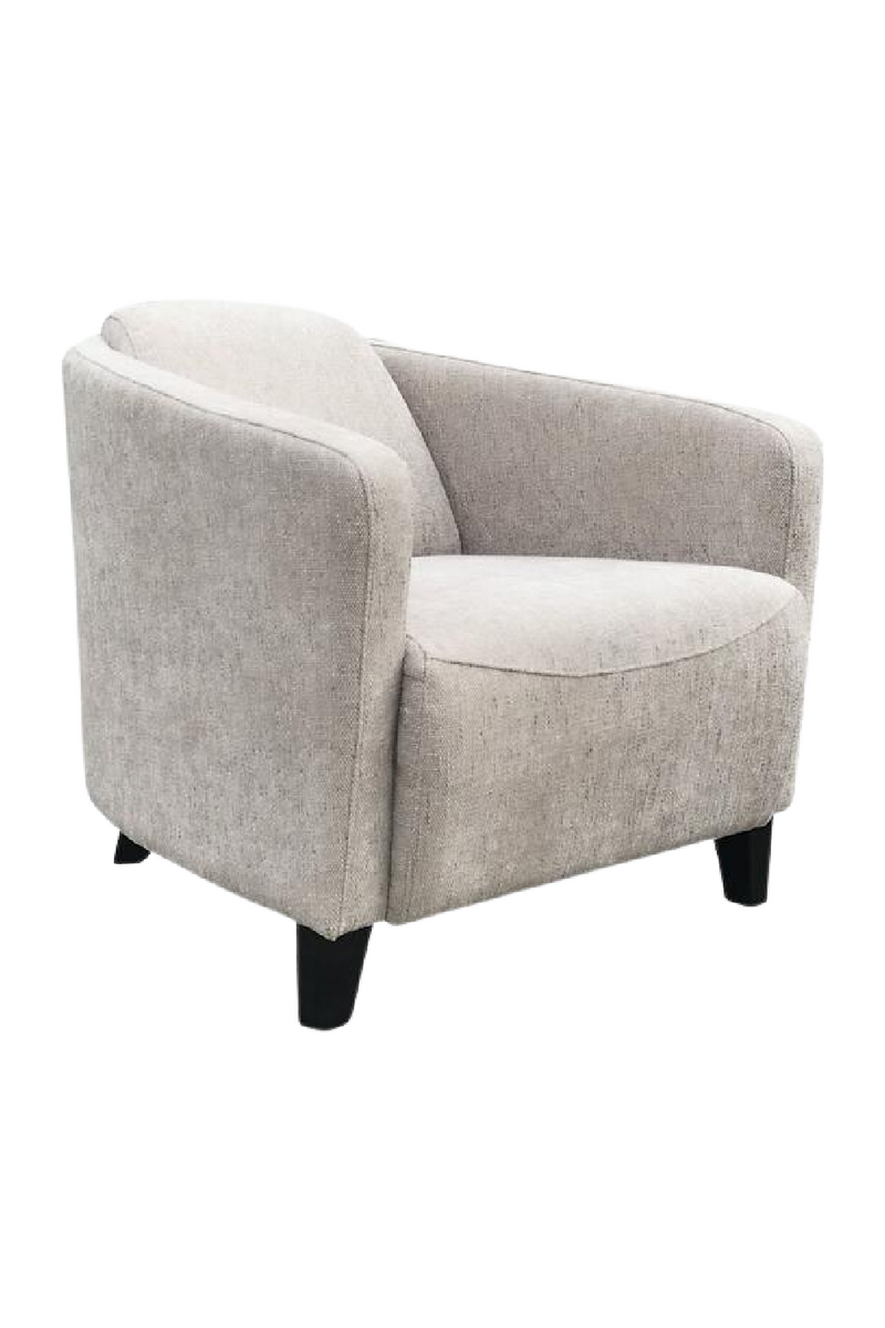 Fauteuil en velours taupe | Andrew Martin Turnball | Meubleluxe.fr