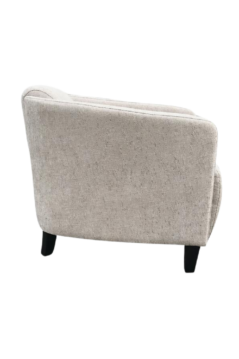 Fauteuil en velours taupe | Andrew Martin Turnball | Meubleluxe.fr