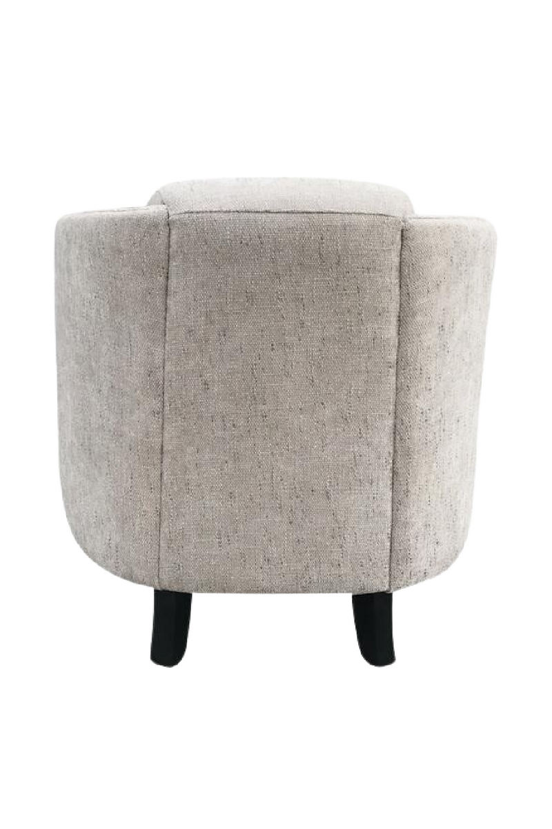 Fauteuil en velours taupe | Andrew Martin Turnball | Meubleluxe.fr