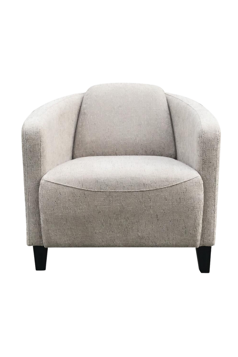 Fauteuil en velours taupe | Andrew Martin Turnball | Meubleluxe.fr