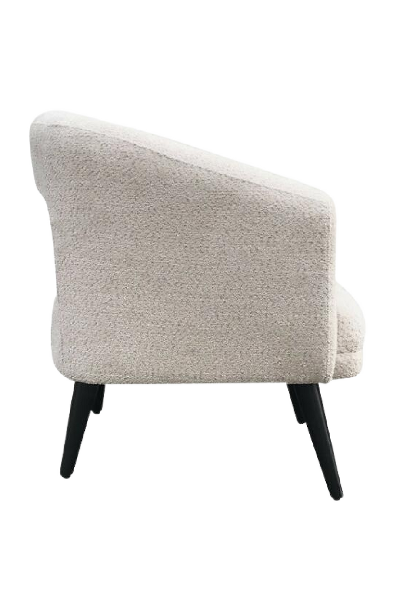 Fauteuil bouclé crème | Andrew Martin Buco | Meubleluxe.fr