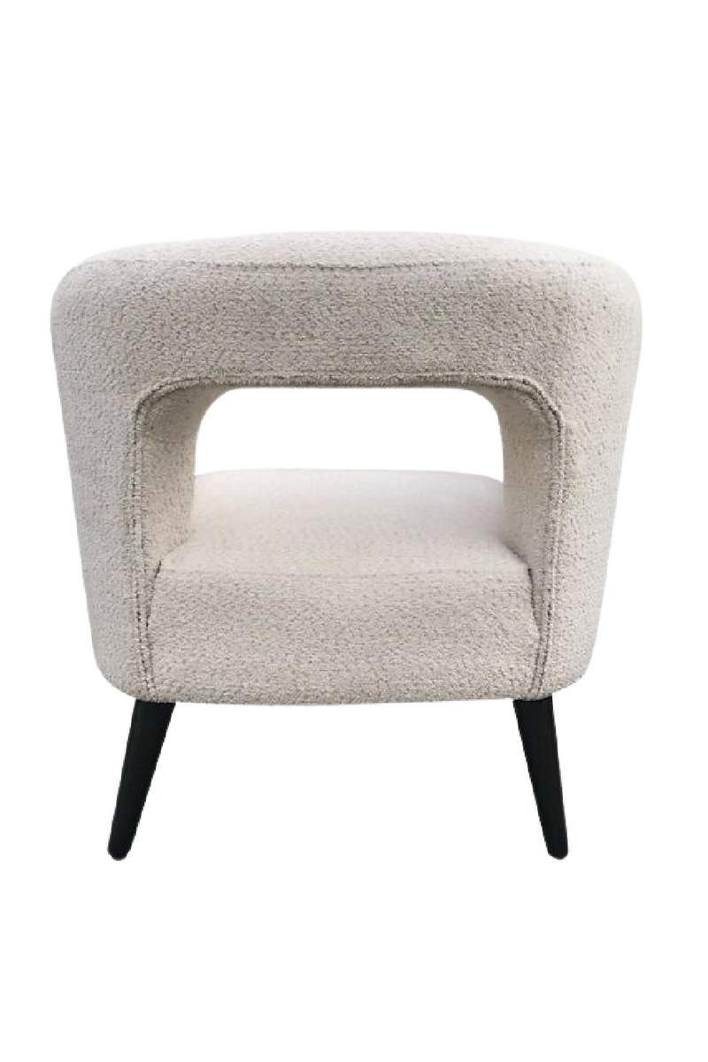 Fauteuil bouclé crème | Andrew Martin Buco | Meubleluxe.fr