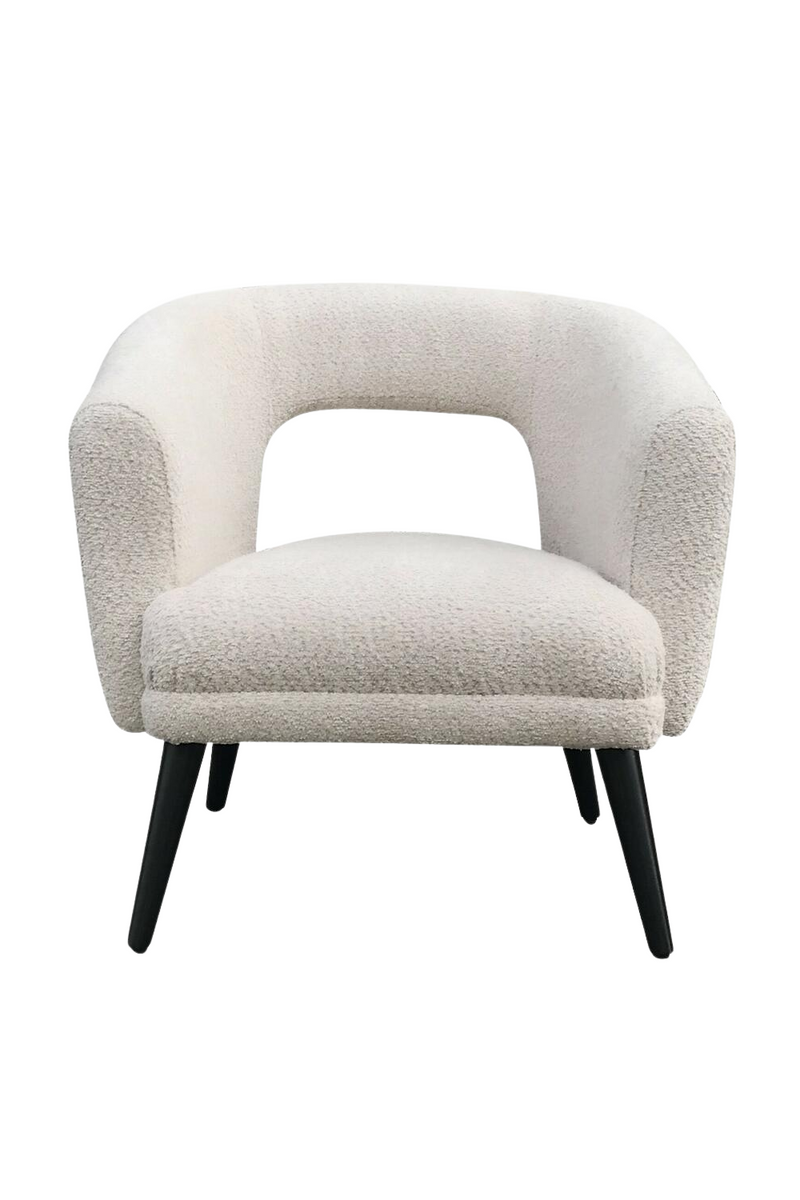 Fauteuil bouclé crème | Andrew Martin Buco | Meubleluxe.fr