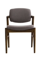 Chaise de salle à manger en lin gris | Andrew Martin Magnus | Meubleluxe.fr