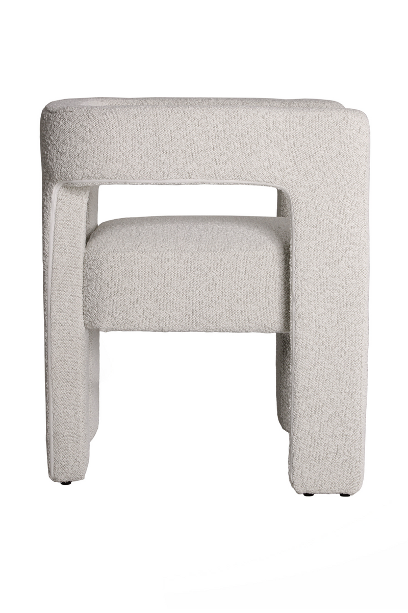 Chaise D'appoint Moderne En Boucle Blanc Cassé | Andrew Martin Pim | OROA.fr