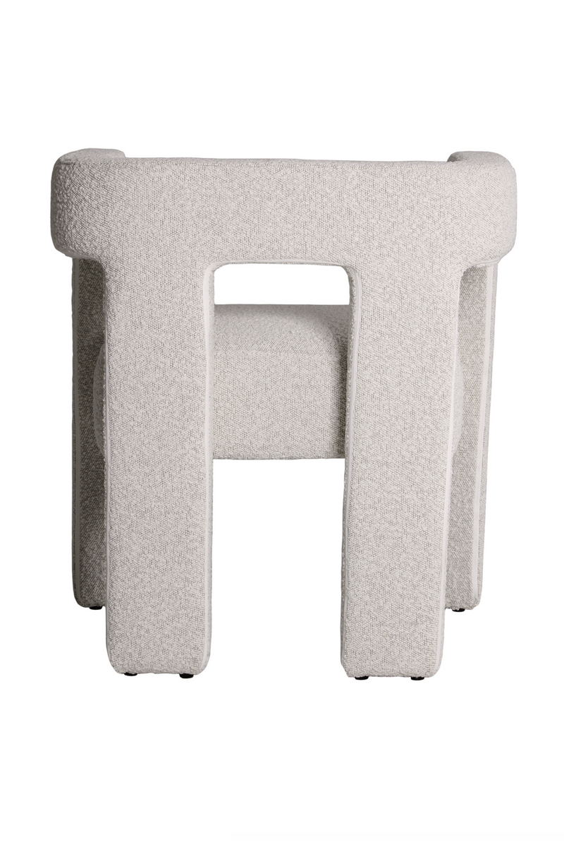 Chaise D'appoint Moderne En Boucle Blanc Cassé | Andrew Martin Pim | OROA.fr
