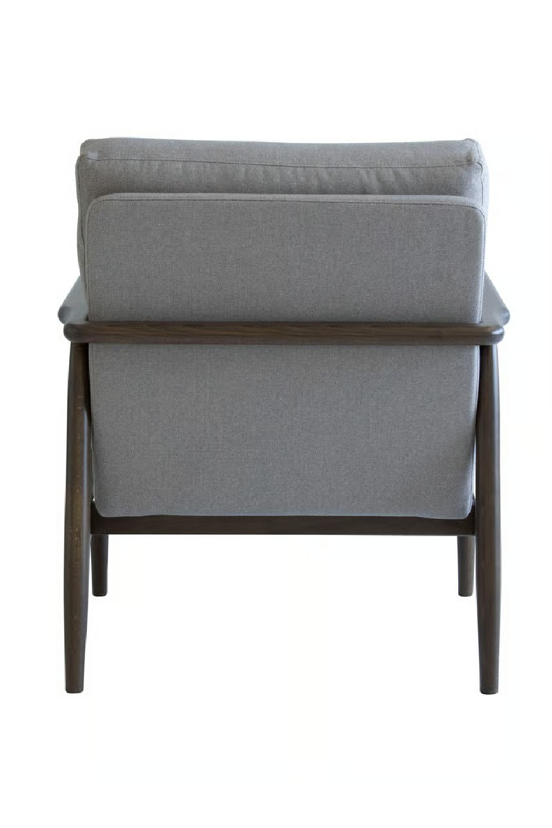 Fauteuil Lounge en Bois Avec Revêtement en Tissu | Andrew Martin Augustus | OROA.fr