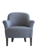 Fauteuil Lounge En Lin Bleu | Andrew Martin Victoria | OROA.fr