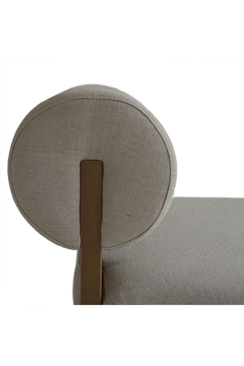 Fauteuil d'appoint en lin gris | Andrew Martin Pello | Meubleluxe.fr