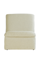 Fauteuil d'appoint bouclé crème | Andrew Martin Diana | Meubleluxe.fr