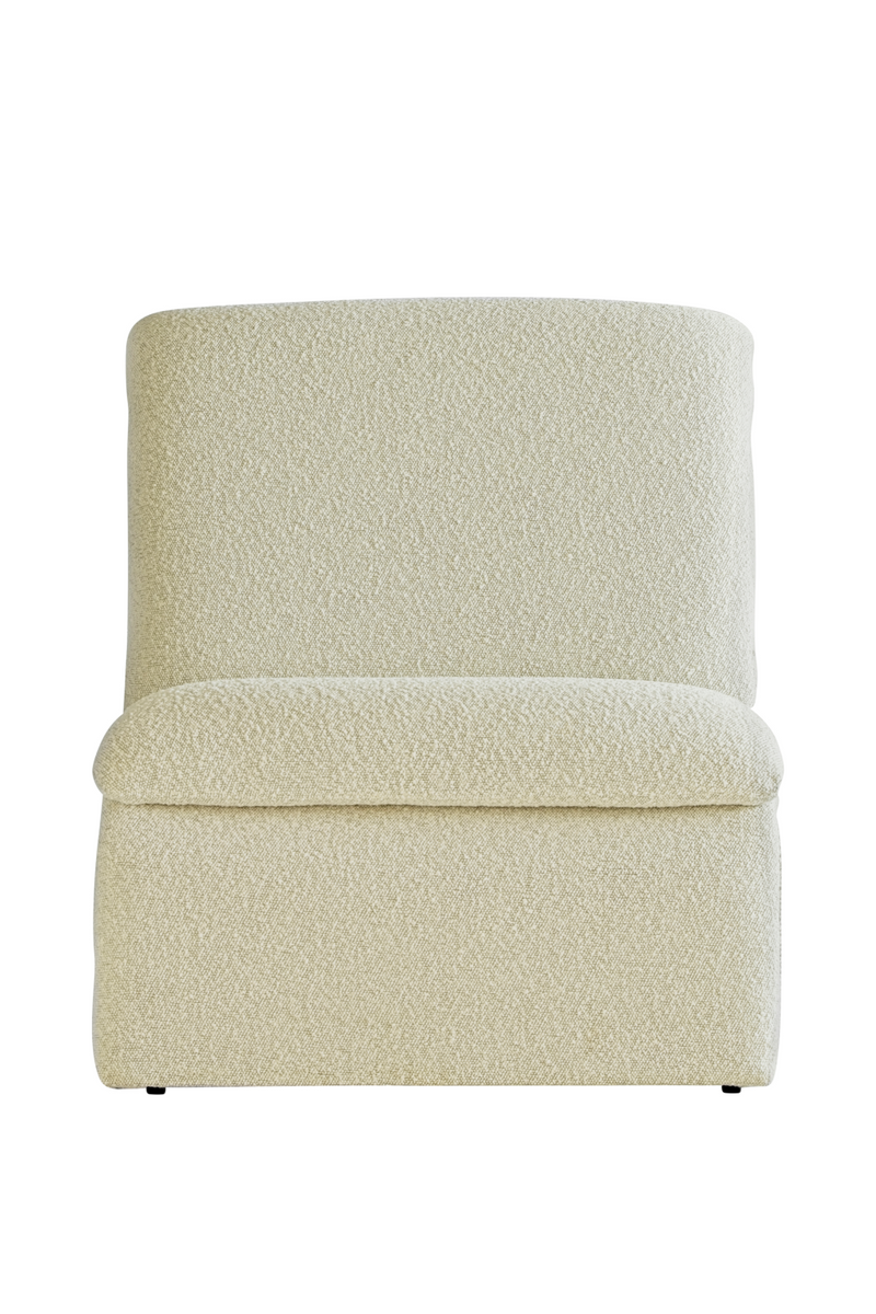 Fauteuil d'appoint bouclé crème | Andrew Martin Diana | Meubleluxe.fr